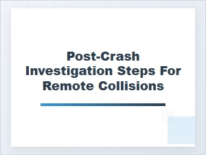 Investigating Remote Rural Highway Collisions